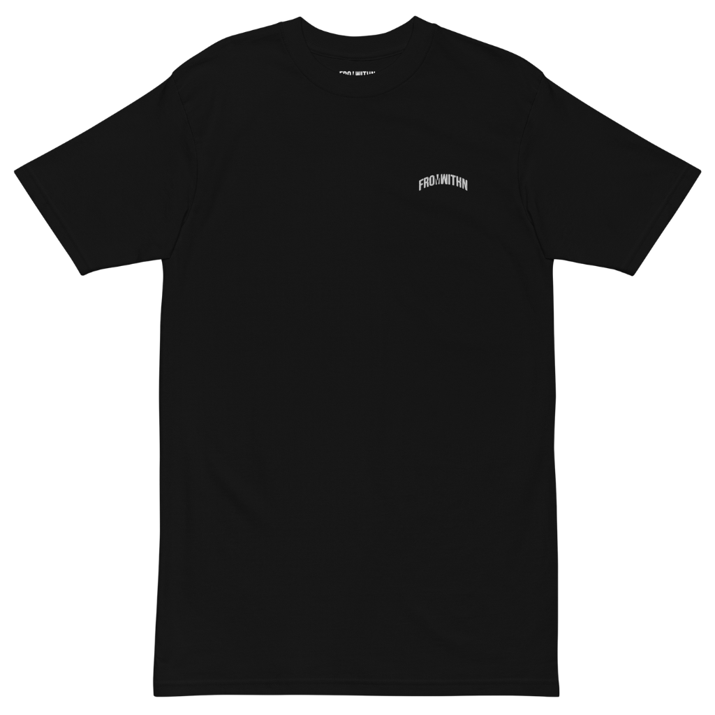 Black From Withn Signature Curve Tee Mockup