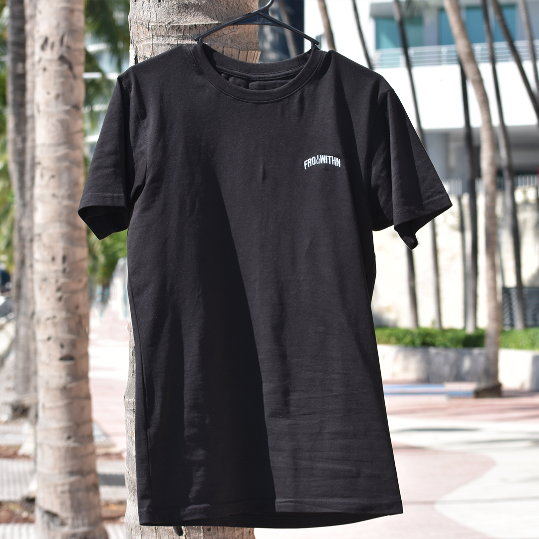 Black premium From Withn Signature Curve Tee Lifestyle Picture